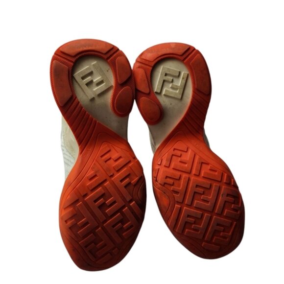 Fendi FFluid Sneakers Mid-Top High-Tech Jacquard - Picture 4 of 16